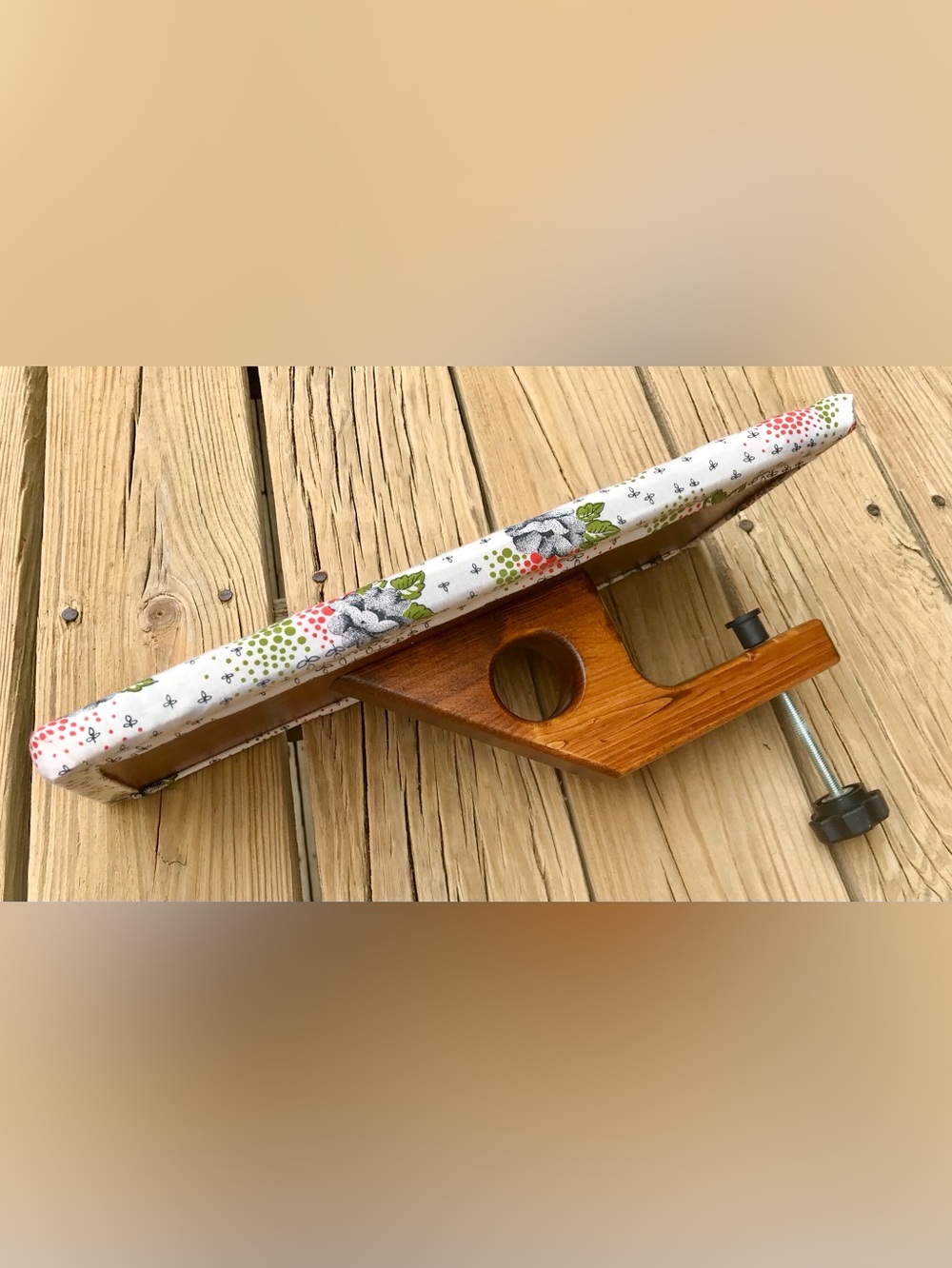 Rare Portable Universal Hand Crafted Ironing Board Small Sewing Seam Iron Board